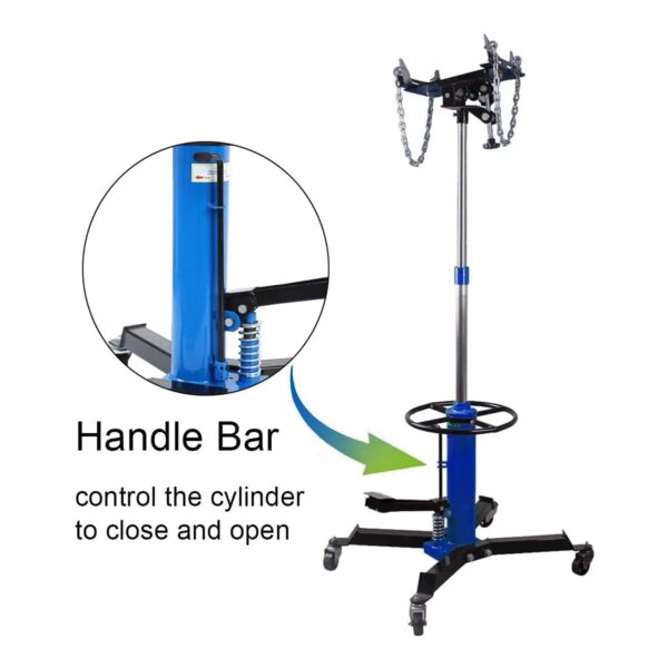 5ce24e1dcf4b4333987fbf1d431c06fb 1660 Pounds Hydraulic Car Transmission Jack Vertical Lift with 360° Swivel Wheel Pedal ,Blue,33′′-70′′(0.75Ton)