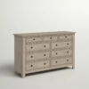9 Drawer 66” W Dresser