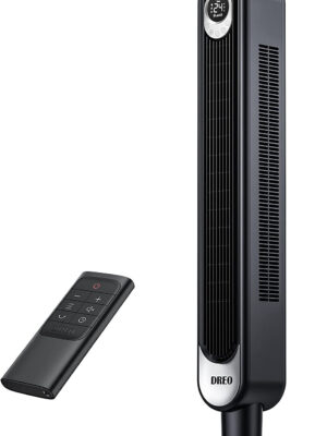 106cm Tower Fan with Remote. Floor Fan Oscillating 90 Powerful Fan 6 Speeds. Quiet Bladeless Cooling Fan
