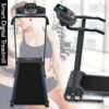 SereneLife Folding Treadmill – Foldable Home Fitness Equipment with LCD for Walking & Running – Cardio Exercise Machine – Preset and Adjustable Programs – Bluetooth Connectivity