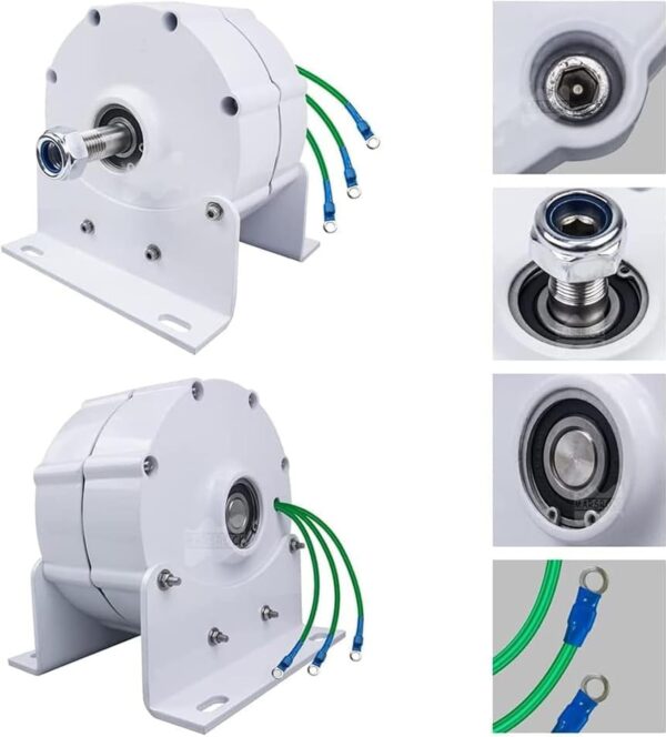 5d1cc73cf98a4ffa8002a0fce3c1de0c 12000W Low RPM Permanent Magnet Generator 12V 24V 48V 120V 220V, Free Energy Gearless Permanent Magnet Generator Motor DIY for Wind Turbine Water Turbine,12V