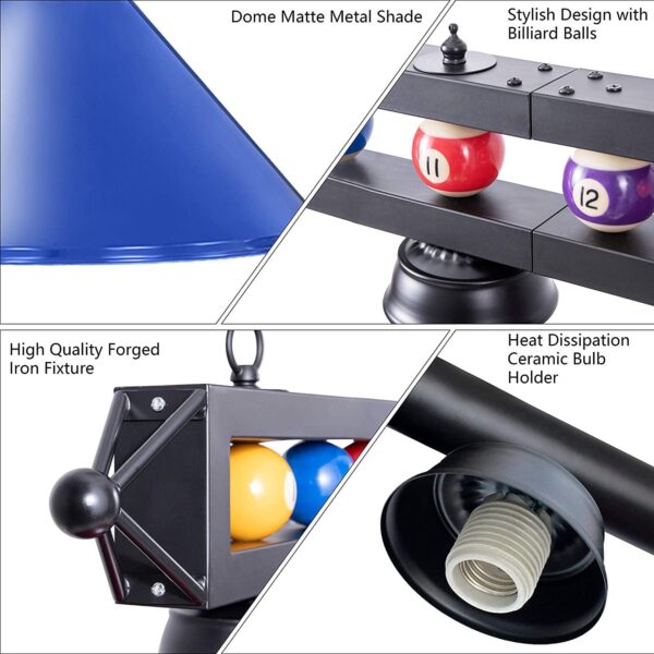 Billiard Light for Pool Table,59” Pool Table Lighting for 7′ 8′ 9′ Table