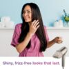 Shark HyperAir Hair Blow Dryer with IQ 2-in-1 Concentrator Styling Brush Attachments Stone
