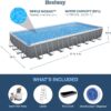 Bestway Oval Above Ground Pool Set (10′ x 6’7′′ x 33′′)| Includes Filter Pump & ChemConnect Dispenser