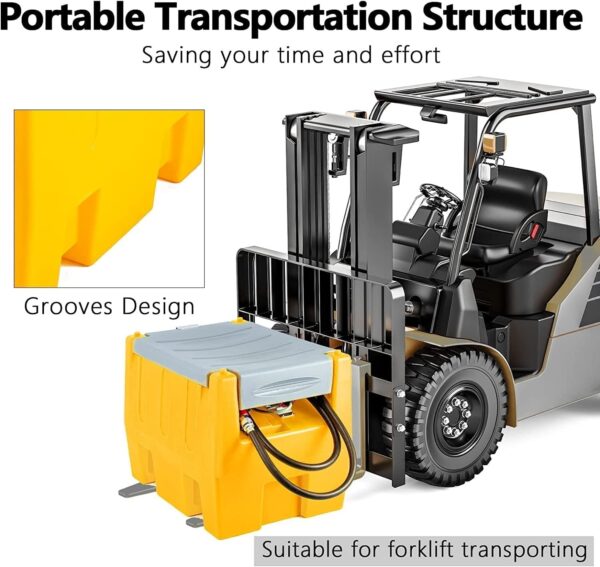 5d8252a5cd7142aaa900a4b02a3c548f TECSPACE 58 Gallon Gasoline Tank, Portable Fuel Tank with 12V Electric Fuel Transfer Pump, 40 GPM Gasoline Fuel Tank with 4 Meters Hose for Gasoline Transportation (Yellow, 58 gal)