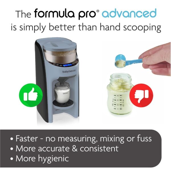 New and Improved Formula Pro Advanced Formula Dispenser Machine – Automatically Mix a Warm Formula Bottle Instantly – Easily Make Bottle with Automatic Powder Blending, Slate