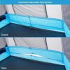 CORE Instant Cabin Tents with LED Lights | 6 Person / 9 Person / 12 Person Family Multi Room Lighted Pop Up Tents for Camping | Included Storage Pockets for Camping Accessories