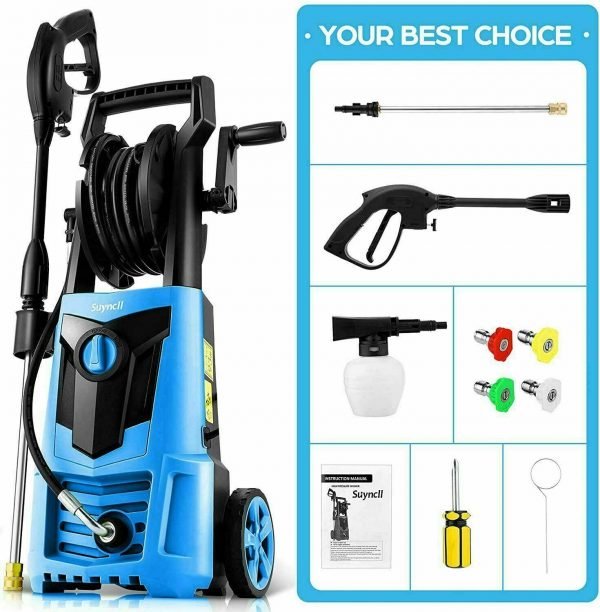 5dc0a38baf404b2683f44fa06908836a Electric Pressure Washer 3000PSI, 2.4GPM High Power Washer Cleaner NEW