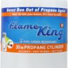 Pound Steel Propane Tank Cylinder with OPD Valve and Built-in Gauge, 20 lb Vertical-Flame King
