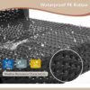 Patio Furniture Set 4 Pieces Outdoor Rattan Chair Wicker Sofa Garden Conversation Bistro Sets for Yard (Brown)