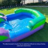 HeroKiddo 16′ Purple Tropical Lightweight Premium Commercial Grade Water Slide Inflatable with Attached Pool for Kids and Adults (with Blower), Wet Dry Use, Summer Fun