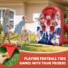 6Ft Football Target Toss Game – Inflatable Football Throwing Target Toy for Kids – Carnival Party Games