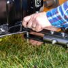 Agri-Fab 45-0604 18′′ x 48′′ Tow Behind Poly Lawn Roller 550 lbs Weight with Water, Poly Drum and Steel Frame, with Plug. Designed for Lawn and Garden Tractors