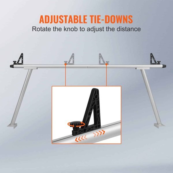 BENTISM Truck Rack 71 x31 Size 800 lbs Capacity Pick up Truck Ladder Truck Bed Rack with Adjustable Tie-downs for Kayak