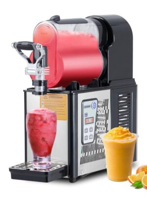 Commercial Slushie Machine 3L Stainless Steel Self-Cleaning Slushy Maker for Frozen Drinks,Snow Melting Ideal for Home,Coffee Shop,Restaurant