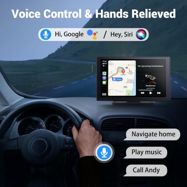 604f7d2b897c4f8eaf7ce83ba5efe43d Wireless Apple Carplay Screen for Car 4K Dash Cam, 9′′ Portable Apple Carplay & Android Auto Car Stereo, with 1080p Backup Camera, GPS Navigation/Mirror Link/Voice Control/Bluetooth