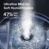 Humidifiers for Bedroom Baby, Sprout Evaporative with Dual Filters for Air & Water, Separate Sensor, Adjustable No Blue Nightlight, Auto Dry, Smart Control & Alexa, Auto Mode, 3.8L Tank for 36H