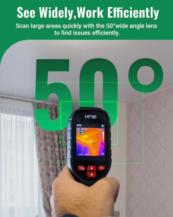 6091d957f0c549ce9264c7e808f6ee2e Thermal Camera, Super Resolution 240 x 240, Thermal Imaging Camera with Laser Pointer, 96 x 96 IR Resolution, 25 HZ Infrared Camera,-4°F to 1022°F, 50°FOV, 8h Battery Life Thermal Imager