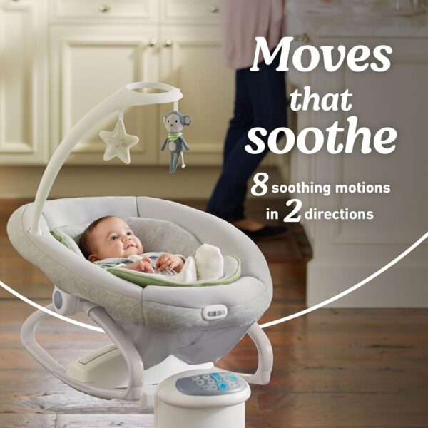 Soothe My Way with Removable Rocker, Madden – Versatile Baby Swing & Portable Rocker