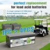 12V 100Ah LiFePO4 Battery, Rechargeabel Deep Cycle Lithium Batteries, 100A BMS with Low-Temp Protection, Perfect for RV, Solar, Boat, Marine, Trolling Motor