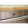 72 in 18-Drawer 24 in. D Mobile Workbench with Solid Wood Top Stainless Steel