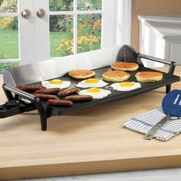 BroilKing Nonstick 21 x 12 Inch Professional Countertop Griddle, Black