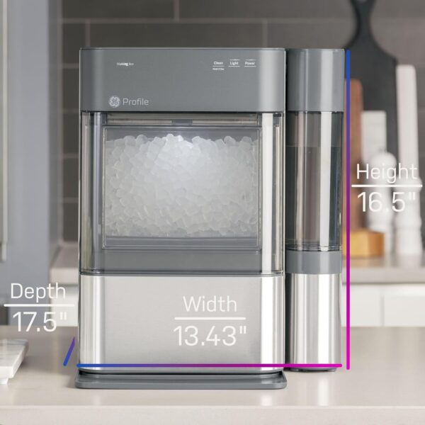 GE Profile Opal 2.0, pellet ice maker with WiFi and smart connectivity, chewable and breakable countertop ice maker, 38 pounds 24 hours