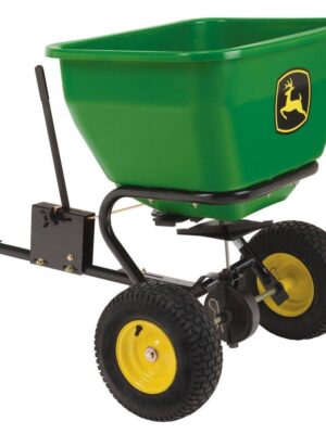 175 lb Tow-Behind Broadcast Spreader, Rustproof Poly Hopper, Universal Fit