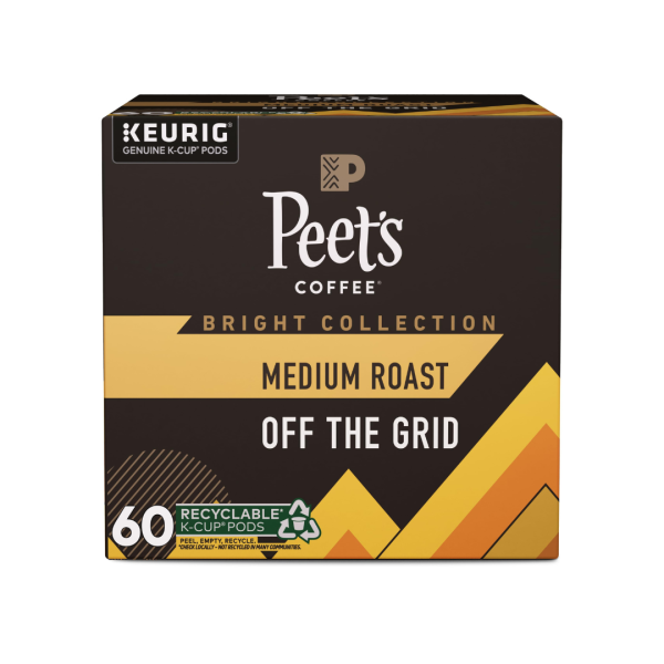 62202cce61cf41c3becc077e66e675ec Peet s Coffee, Medium Roast K-Cup Coffee Pods for Coffee Machines Off The Grid, 60 Count (6 Boxes of 10 K-Cup Pods)