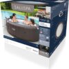 Bestway SaluSpa Miami EnergySense AirJet Inflatable Hot Tub Spa (71′′ x 26′′) | Portable Hot Tub with 2 Covers (1 Energy-Efficient Thermal Cover and 1 Standard Cover) | Fits Up to 2-4 Persons | Black
