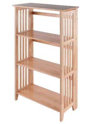 3-Section Foldable Shelf, Natural Finish