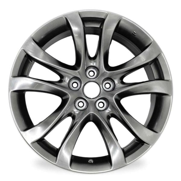 62dc7a1b0e844e6483a621608c9f29d6 19 19 7.5 Automotive Rim New Single Wheel for Mazda 6 2014 2017 Dark Hyper Silver OEM Quality Replacement