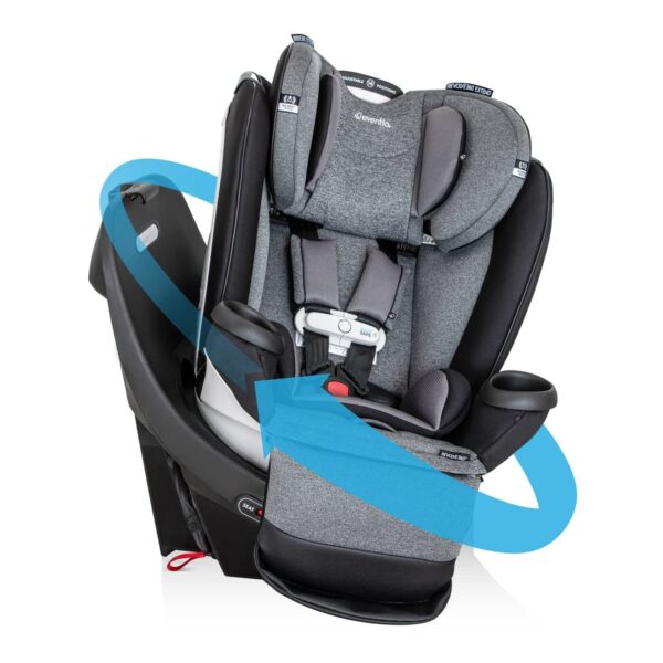 Revolve360 Extend Convertible Car Seat with 360 Degree Rotation, Extended Rear-Facing, Forward-Facing, Booster Mode, and Secure Latch Install, Revere Gray