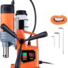 Mag Drill Press, 1550W 2′′ Boring Diameter, 2922lbf Power Magnetic Drill, 500 PRM, 10-Speed, Electric Drilling Machine for Metal Surface, Industrial and Home Improvement