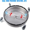 Stainless Steel Housing 1 4 Quick Connector, Power Washer Attachment with 2 Extension Wand, 2 Replacement Nozzles