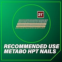 Recommended Use Metabo HPT Nails
