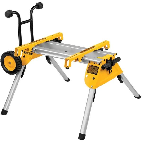 6502a780d6634b8b8d60db5a9cb96bc0 DW7440RS 33 lbs. Heavy Duty Rolling Table Saw Stand with Quick-Connect Stand Brackets with 200lbs. Capacity