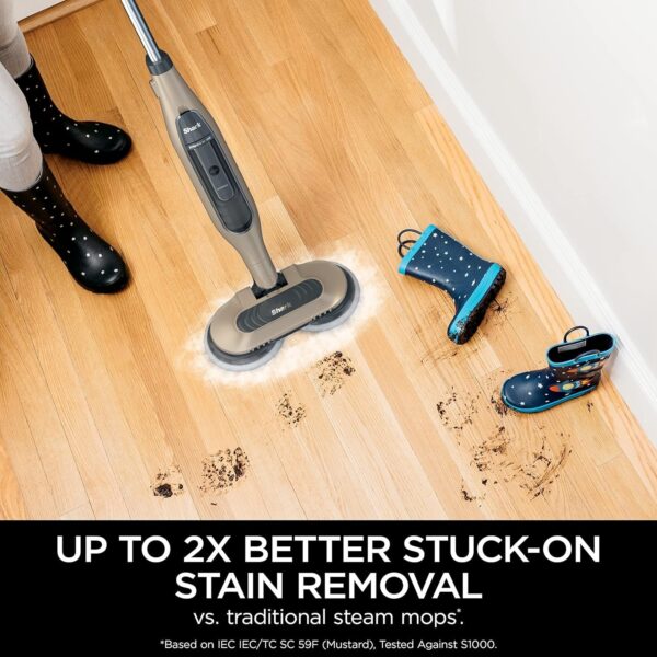 Steam Pickup 3-in-1 Steam Mop Picks Up Debris, Deep Scrubs, & Steam Sanitizes – All At Once, Lightweight Steam Cleaner for Home with Sealed Hard Floors like Hardwood, Tile & Laminate, SD201