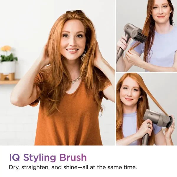 653322c62643459188d5b89e63f709b6 Shark HyperAir Hair Blow Dryer with IQ 2-in-1 Concentrator Styling Brush Attachments Stone