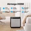 Air Purifiers for Home Up to 1,748ft2, True HEPA Filter for Smoke, Allergies, Pet Dander, Odor, Air Quality Monitor, Auto&Eco Mode, Timer, Filter Indicator, 3yr Warranty, 200M, Black