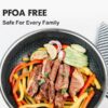 SNOWCLAD Pots and Pans set non stick, 10 pcs Hybrid Stainless Steel Cookware Sets, non stick Frying Pans