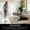 Steam Pickup 3-in-1 Steam Mop Picks Up Debris, Deep Scrubs, & Steam Sanitizes – All At Once, Lightweight Steam Cleaner for Home with Sealed Hard Floors like Hardwood, Tile & Laminate, SD201