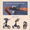 B.Childhood High Landscape Baby Stroller Folding Reversible Seat,Unisex,Blue