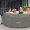 Bestway SaluSpa Miami EnergySense AirJet Inflatable Hot Tub Spa (71′′ x 26′′) | Portable Hot Tub with 2 Covers (1 Energy-Efficient Thermal Cover and 1 Standard Cover) | Fits Up to 2-4 Persons | Black