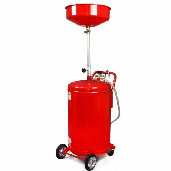 660d4537aa9e4d4d83cb86aed72a3911 66076 Oil Drain pan Portable 20 Gallon Waste Air Operated Drainer