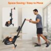 Magnetic Rowing Machine, 8-Level Resistance, Foldable, Ergonomic Design, Supports 350 lbs, Home Exercise Equipment
