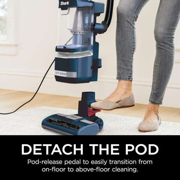 Rotator Pet Pro Lift-Away ADV Upright Vacuum with HEPA Filter, DuoClean PowerFins HairPro and Odor Neutralizer Technology, Pet Hair Pickup, For Carpets & Hardfloors, Dark Grey, LA555