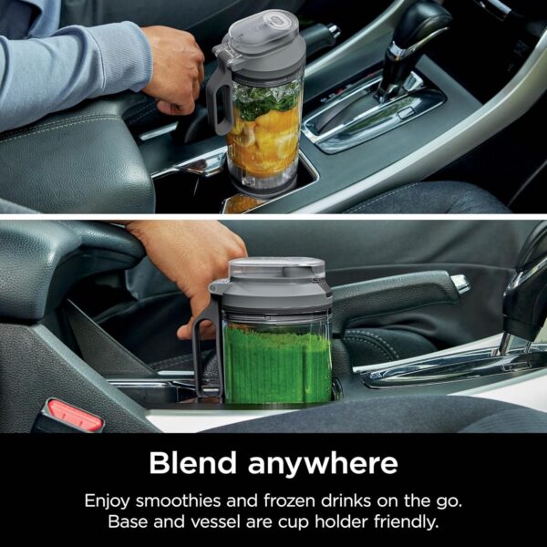 Ninja Blast Max, Portable Blender + Twist & Go, Personal Blender, Ninja Blender, Smoothie, Blend, Ice Crush, 3 Programs, Cordless, 22oz removable Vessel, Dishwasher Safe, Leakproof, Sea Glass, BC251MT