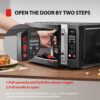 Air Fryer Combo 8-in-1 Countertop Microwave Oven, with Convection, Broil, Odor Removal Mode, 12.4′′ Position Memory Turntable, Child-Lock, 1.0 Cu.ft, Black Stainless Steel, ML2-EC10SA(BS)