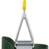 Eastern Jungle Gym Heavy-Duty High Back Full Bucket Toddler Swing Seat | Coated Swing Chains Fully Assembled | Green Swing Set Accessory